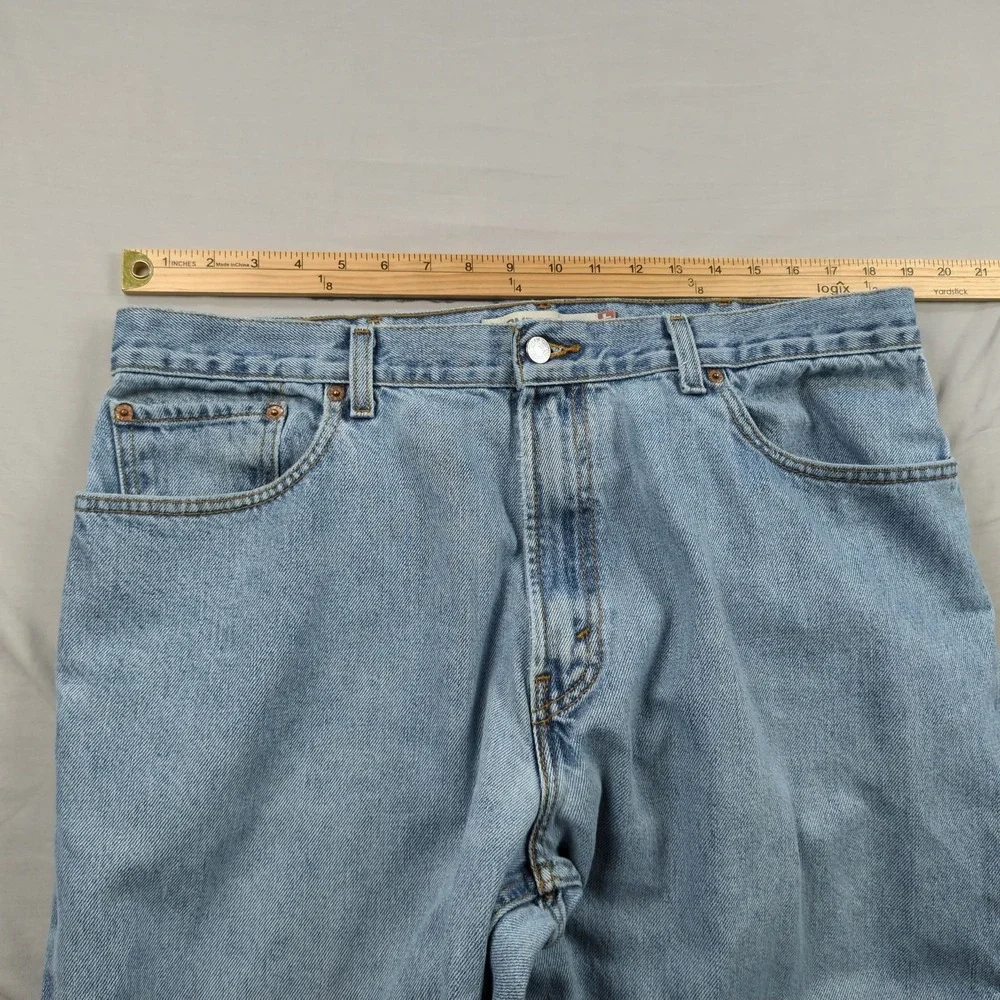 Levis Jeans Mens 38x29 Blue 560‎ Loose Tapered Relaxed Baggy Light Wash